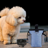 Maxbell Training Bag Drawstring Poop Bag Dispenser with Waist Belt Treat Dog Pouch Blue