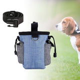 Maxbell Training Bag Drawstring Poop Bag Dispenser with Waist Belt Treat Dog Pouch Blue