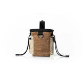 Maxbell Training Bag Drawstring Poop Bag Dispenser with Waist Belt Treat Dog Pouch Coffee