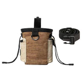 Maxbell Training Bag Drawstring Poop Bag Dispenser with Waist Belt Treat Dog Pouch Coffee