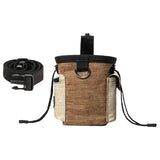 Maxbell Training Bag Drawstring Poop Bag Dispenser with Waist Belt Treat Dog Pouch Coffee