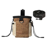 Maxbell Training Bag Drawstring Poop Bag Dispenser with Waist Belt Treat Dog Pouch Coffee