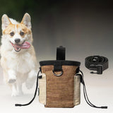 Maxbell Training Bag Drawstring Poop Bag Dispenser with Waist Belt Treat Dog Pouch Coffee