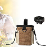 Maxbell Training Bag Drawstring Poop Bag Dispenser with Waist Belt Treat Dog Pouch Coffee