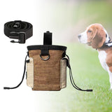 Maxbell Training Bag Drawstring Poop Bag Dispenser with Waist Belt Treat Dog Pouch Coffee