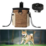 Maxbell Training Bag Drawstring Poop Bag Dispenser with Waist Belt Treat Dog Pouch Coffee