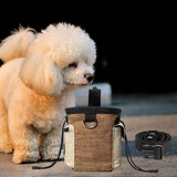 Maxbell Training Bag Drawstring Poop Bag Dispenser with Waist Belt Treat Dog Pouch Coffee