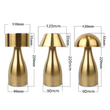 Maxbell Retro Style Coffee Table Lamp Touch Sensor Portable Night Light USB Charging StyleA