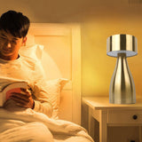 Maxbell Retro Style Coffee Table Lamp Touch Sensor Portable Night Light USB Charging StyleC