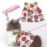 Maxbell Rabbit Vast Harness Pet Clothes Soft for Chinchilla Hedgehog Pet Supplies S