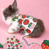 Maxbell Rabbit Vast Harness Pet Clothes Soft for Chinchilla Hedgehog Pet Supplies S