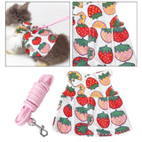 Maxbell Rabbit Vast Harness Pet Clothes Soft for Chinchilla Hedgehog Pet Supplies L