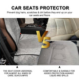 Maxbell Dog Car Seat Cover Anti Scratch Universal Easy to Clean Non Slip Copilot Gray