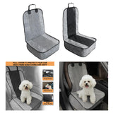 Maxbell Dog Car Seat Cover Anti Scratch Universal Easy to Clean Non Slip Copilot Gray