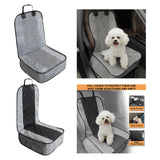 Maxbell Dog Car Seat Cover Anti Scratch Universal Easy to Clean Non Slip Copilot Gray