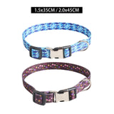 Maxbell Dog Collar Adjustable Heavy Duty Clip Buckle Puppy Collars Pet Cat Collar 1.5x35CM Flower