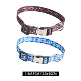 Maxbell Dog Collar Adjustable Heavy Duty Clip Buckle Puppy Collars Pet Cat Collar 1.5x35CM Flower