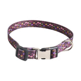 Maxbell Dog Collar Adjustable Heavy Duty Clip Buckle Puppy Collars Pet Cat Collar 1.5x35CM Flower