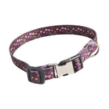 Maxbell Dog Collar Adjustable Heavy Duty Clip Buckle Puppy Collars Pet Cat Collar 1.5x35CM Flower