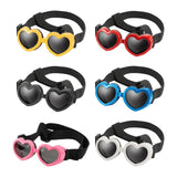 Maxbell Dog Goggles Wind Protection Cat Glasses Waterproof Small Dog Sunglasses Red