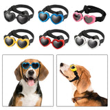 Maxbell Dog Goggles Wind Protection Cat Glasses Waterproof Small Dog Sunglasses Red