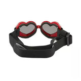 Maxbell Dog Goggles Wind Protection Cat Glasses Waterproof Small Dog Sunglasses Red