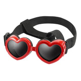 Maxbell Dog Goggles Wind Protection Cat Glasses Waterproof Small Dog Sunglasses Red