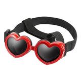 Maxbell Dog Goggles Wind Protection Cat Glasses Waterproof Small Dog Sunglasses Red
