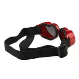 Maxbell Dog Goggles Wind Protection Cat Glasses Waterproof Small Dog Sunglasses Red