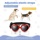 Maxbell Dog Goggles Wind Protection Cat Glasses Waterproof Small Dog Sunglasses Red