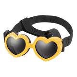 Maxbell Dog Goggles Wind Protection Cat Glasses Waterproof Small Dog Sunglasses Yellow