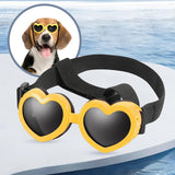 Maxbell Dog Goggles Wind Protection Cat Glasses Waterproof Small Dog Sunglasses Yellow