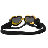 Maxbell Dog Goggles Wind Protection Cat Glasses Waterproof Small Dog Sunglasses Yellow