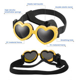 Maxbell Dog Goggles Wind Protection Cat Glasses Waterproof Small Dog Sunglasses Yellow