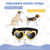 Maxbell Dog Goggles Wind Protection Cat Glasses Waterproof Small Dog Sunglasses Yellow