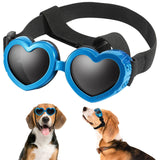 Maxbell Dog Goggles Wind Protection Cat Glasses Waterproof Small Dog Sunglasses Blue