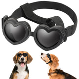 Maxbell Dog Goggles Wind Protection Cat Glasses Waterproof Small Dog Sunglasses Black