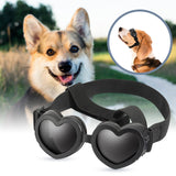 Maxbell Dog Goggles Wind Protection Cat Glasses Waterproof Small Dog Sunglasses Black