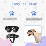 Maxbell Dog Goggles Wind Protection Cat Glasses Waterproof Small Dog Sunglasses Black
