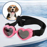 Maxbell Dog Goggles Wind Protection Cat Glasses Waterproof Small Dog Sunglasses Pink