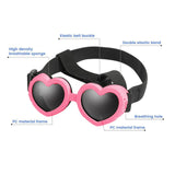 Maxbell Dog Goggles Wind Protection Cat Glasses Waterproof Small Dog Sunglasses Pink