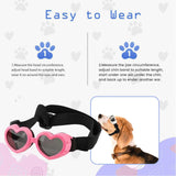 Maxbell Dog Goggles Wind Protection Cat Glasses Waterproof Small Dog Sunglasses Pink