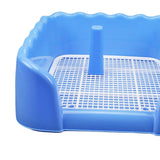 Maxbell Dog Toilet Puppy Potty Tray Indoor Outdoor Pet Pee Toilet for Medium Dogs Blue