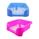 Maxbell Dog Toilet Puppy Potty Tray Indoor Outdoor Pet Pee Toilet for Medium Dogs Blue