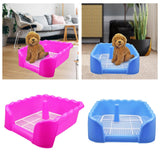Maxbell Dog Toilet Puppy Potty Tray Indoor Outdoor Pet Pee Toilet for Medium Dogs Blue