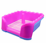 Maxbell Dog Toilet Puppy Potty Tray Indoor Outdoor Pet Pee Toilet for Medium Dogs Blue