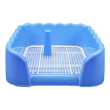 Maxbell Dog Toilet Puppy Potty Tray Indoor Outdoor Pet Pee Toilet for Medium Dogs Blue