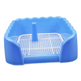 Maxbell Dog Toilet Puppy Potty Tray Indoor Outdoor Pet Pee Toilet for Medium Dogs Blue