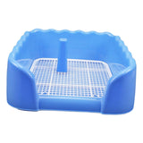 Maxbell Dog Toilet Puppy Potty Tray Indoor Outdoor Pet Pee Toilet for Medium Dogs Blue
