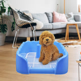 Maxbell Dog Toilet Puppy Potty Tray Indoor Outdoor Pet Pee Toilet for Medium Dogs Blue
